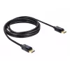 DisplayPort laidas DeLOCK 82424 3 m kištukas-kištukas auksinis juodas
