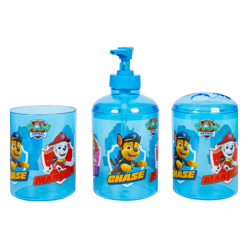Vonios reikmenų rinkinys Paw Patrol 3780 vaikams — muilo dozatorius ir vonios reikmenys
