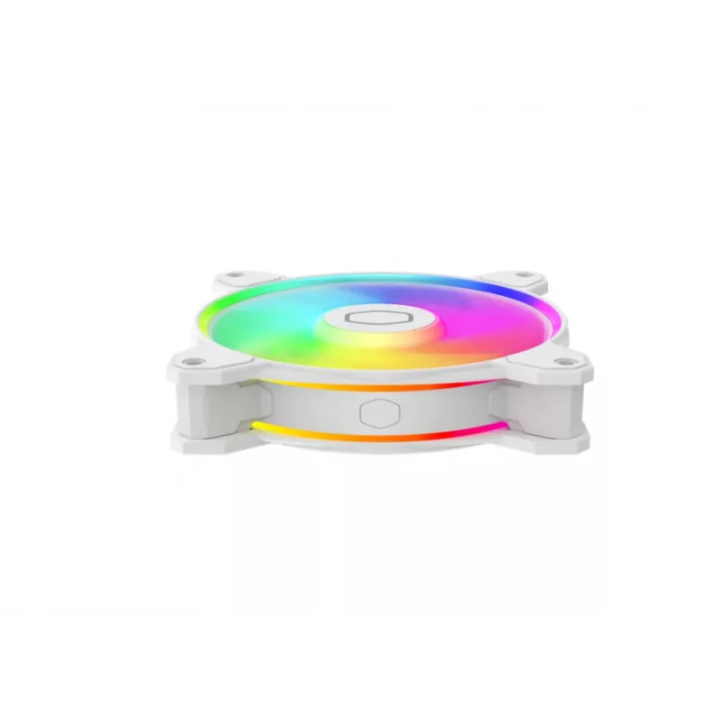 Cooler Master MasterFan MF120 Halo2 Balta Edition 120 mm ARGB korpuso ventiliatorius