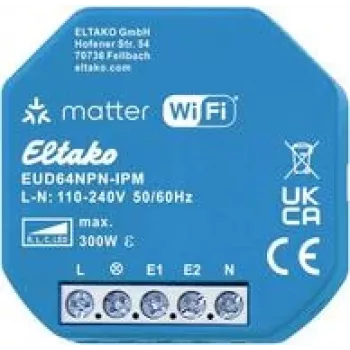 Belaidis dimmerio modulis Eltako EUD64NPN-IPM 300W 230V LED ir kaitrinėms lempoms