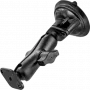 RAM Mounts Twist-Lock žemo profilio siurbtuko dvigubas rutulinis laikiklis juodas RAP-B-166-2U