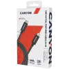 CANYON UC-44, laidas, U4-CC-5A1M-E, USB4 TYPE-C į TYPE-C laido mazgas 40G 1m 5A 240W(ERP) su E-MARK, CE, ROHS, juoda