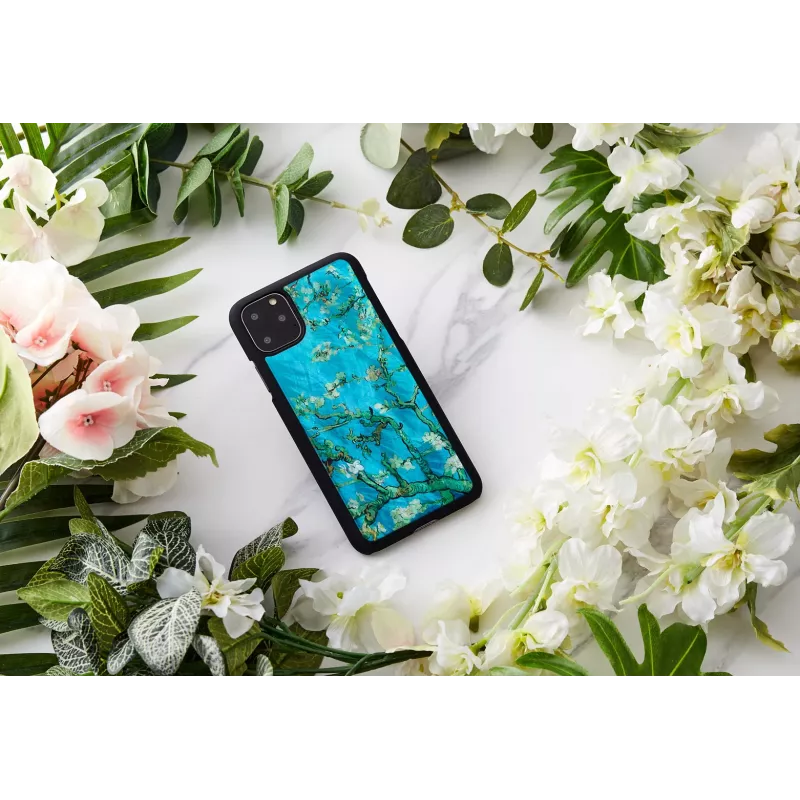 Apsauginis išmaniojo telefono dėklas iKins, skirtas „iPhone 11 Pro Max“ – juodos migdolų žiedų spalvos