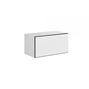Spintelė cama meble ROCO RO3, pastatoma prie sienos, 75×37×39 cm, balta/juoda/balta