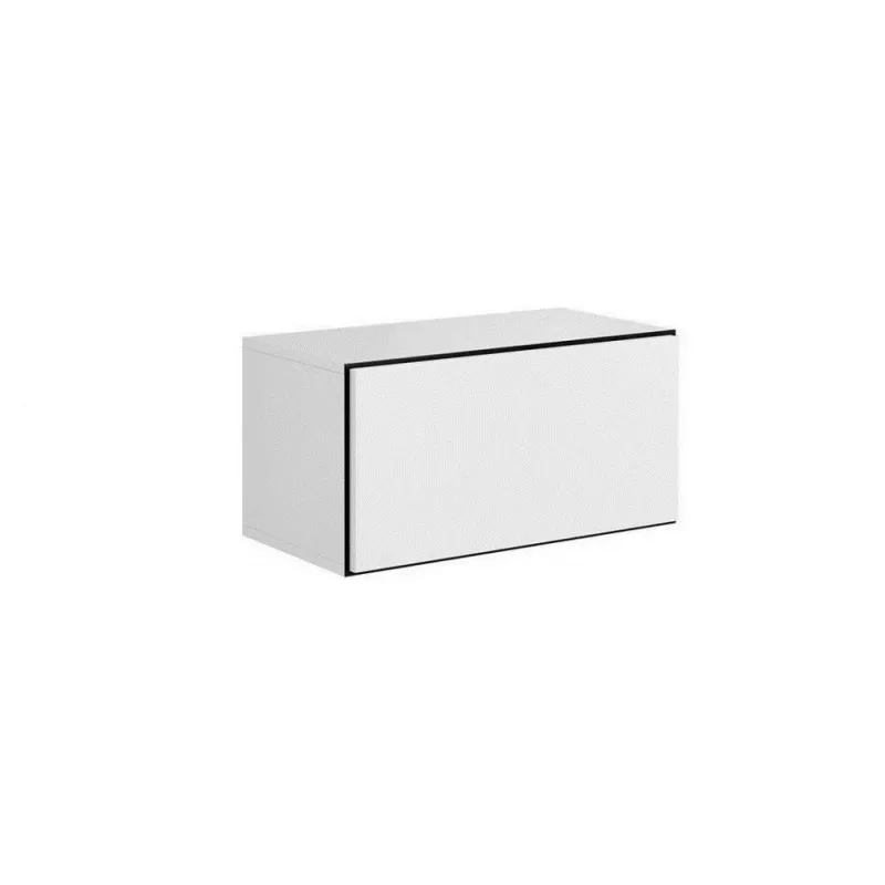 Spintelė cama meble ROCO RO3, pastatoma prie sienos, 75×37×39 cm, balta/juoda/balta
