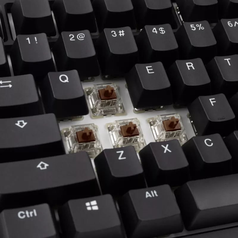 Ducky Tinker 75 klaviatūra, skirta žaidimams, USB, JAV anglų, juoda