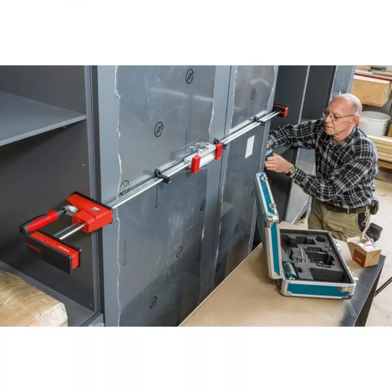 Bessey korpuso spaustuvo prailginimas KBX20, aliuminis, raudonas