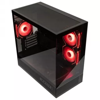 GSI SmartAssembly ARGB stiklinis Micro-ATX korpusas - 650W