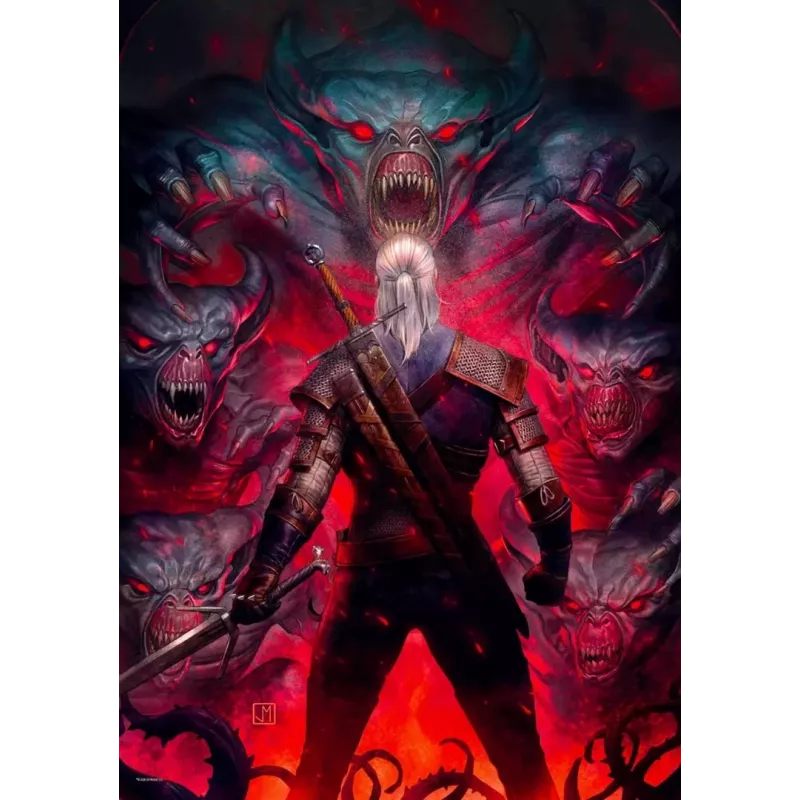Good Loot komiksų dėlionė: The Witcher (Wiedźmin) Corvo Balta, 1000 vnt.