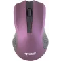 2.4 GHz optinė simetrinė belaidė pelė, 3 mygtukai, violetinė