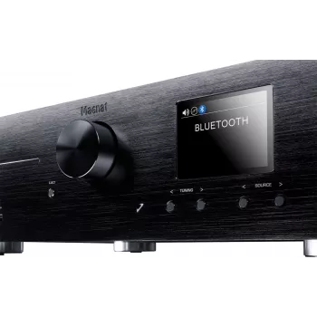 Stereo imtuvas Magnat MC 400 — 2.0 kanalai, 40 W kanalui, CD grotuvas, Wi‑Fi, Bluetooth, DAB/FM, Ethernet (juodas)