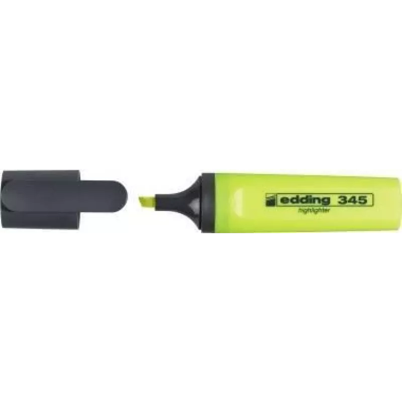 Edding 345 Highlighter geltonas 10 žymeklių geltona