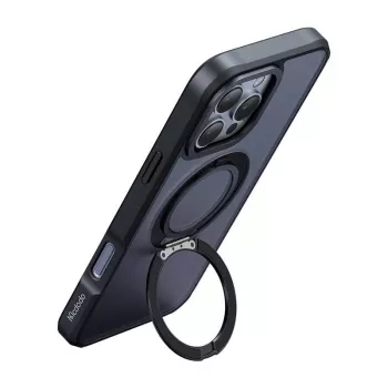 Apsauginis dėklas Mcdodo PC-4932, skirtas iPhone 16 Pro, su integruotu stovu, juodas