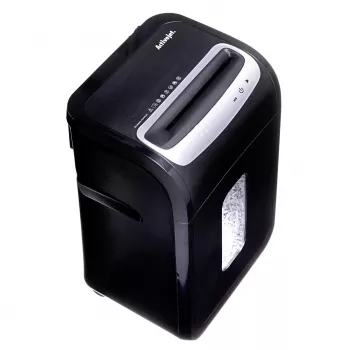Dokumentų smulkintuvas ActiveJet ASH-2502C — kryžminis pjovimas P-4, 25 lapai, 4x40 mm, 28 L dėžė, 22,8 cm padavimo anga, 30 min darbo ciklas