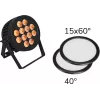 LED PAR šviestuvas EUROLITE 12x8W QCL 15x60° & 40° su 2 difuzoriniais diskais