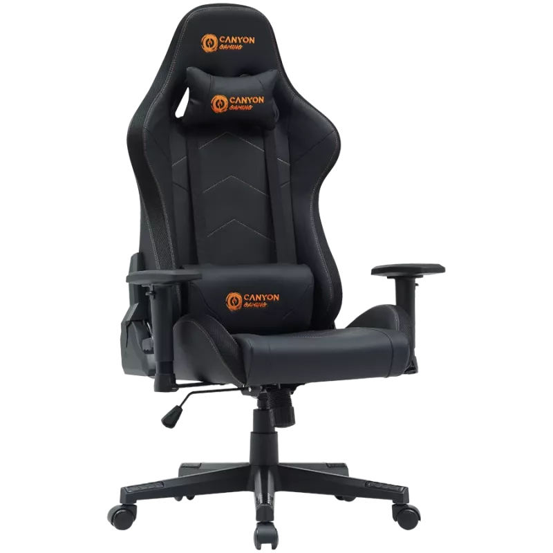 Žaidimų kėdė CANYON Irida RGBCH03 RGB juoda ergonomiško dizaino, reguliuojami porankiai, atlošiama atlošas