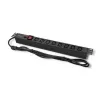 Qoltec 53998 maitinimo juosta RACK 19 | 1U | 10A | PDU | 8xIEC C13 | 2m