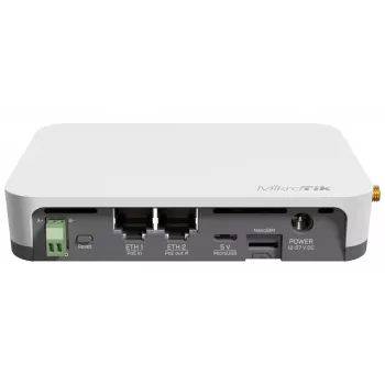 Tinklų sietuvas / valdiklis MikroTik KNOT LR8G — Vienos juostos 2,4 GHz, 100 Mbit/s Ethernet, QCA9531 650 MHz, RS-485, NanoSIM