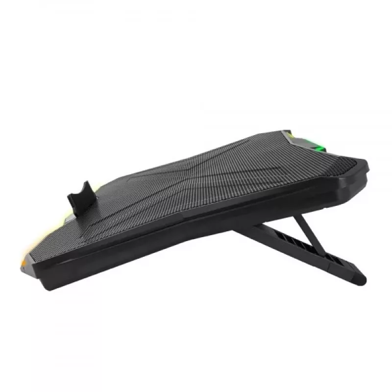 Nešiojamojo kompiuterio aušinimo padėklas ESPERANZA EGC110 iki 17 colių (43,2 cm), 1 ventiliatorius 18 cm, 800 aps./min, 63 CFM, USB 2.0, juodas