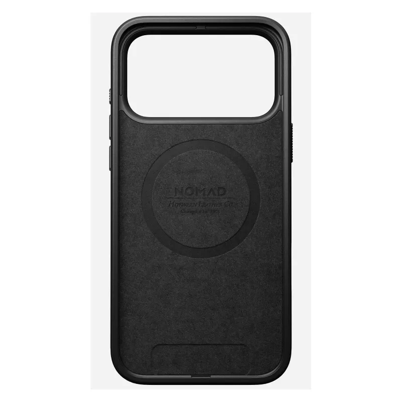 Odinis dėklas Nomad Modern skirtas iPhone 17 Pro Max (6,9 col.) — Burgundiška spalva, oda+TPU+PC