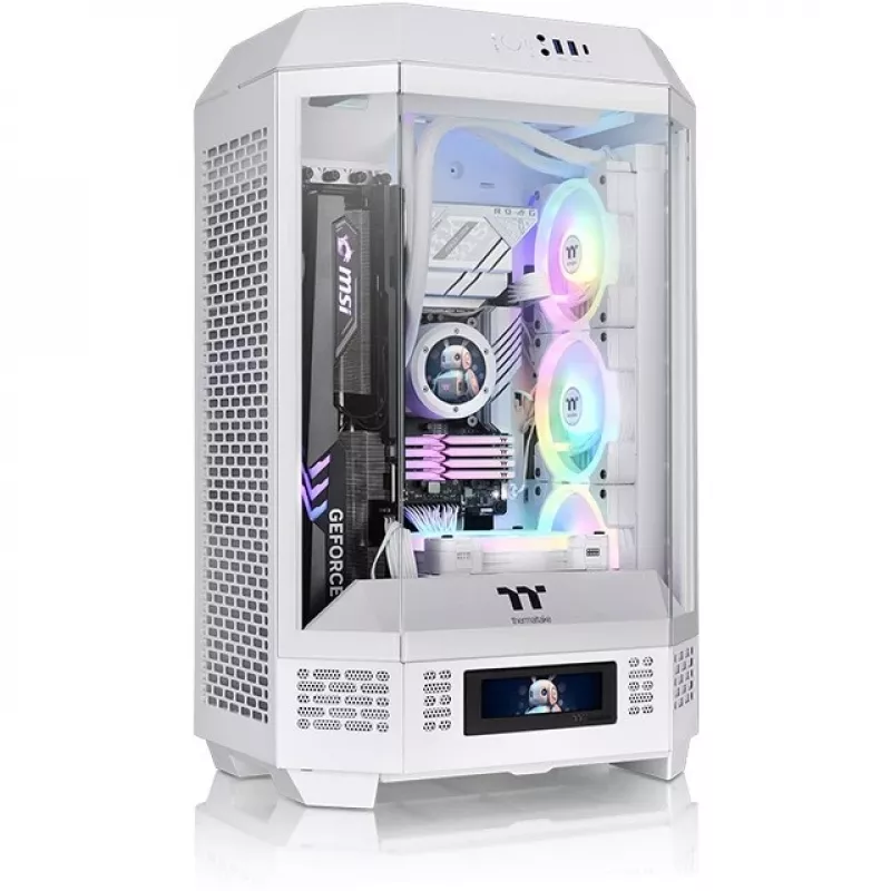 Thermaltake 3,9 colio LCD ekrano rinkinys, juodas, skirtas Tower 300 serijai ir Ceres 330 Hydrangea Blue