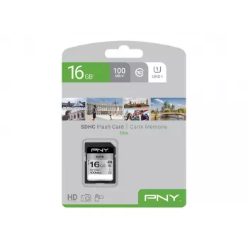 „Flash“ atmintis PNY 16 GB SDHC UHS-I 10 klasė P-SD16GU1100EL-GE