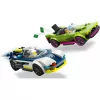 LEGO City rinkinys 60415 Policijos automobilio ir sportinio automobilio gaudynės — 213 dalių, 2 minifigūrėlės, amžius 6+