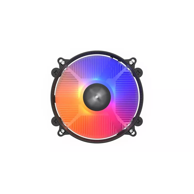 CPU aušintuvas KRUX Integrator RGB KRX0093 su 120 mm PWM ventiliatoriumi, ARGB apšvietimu, 85 W TDP, AM4 palaikymu