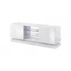 TV cabinet cama meble QIU 160 — MDF white gloss, 1600×420×570 mm