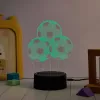 Stalinė lempa MANTA SNL124RGB RGB 3D šviesos dekoratyviniai rutuliai, spalvą keičiantis LED, dekoratyvinis apšvietimas