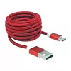 Sbox USB->Micro USB M/M 1.5m USB-10315R raudonas
