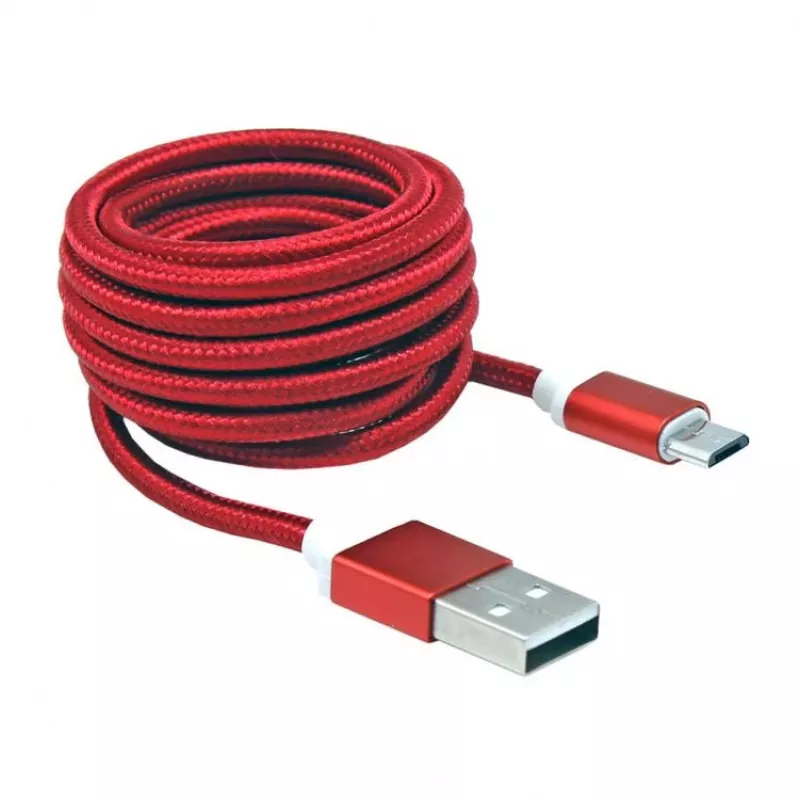 Sbox USB->Micro USB M/M 1.5m USB-10315R raudonas