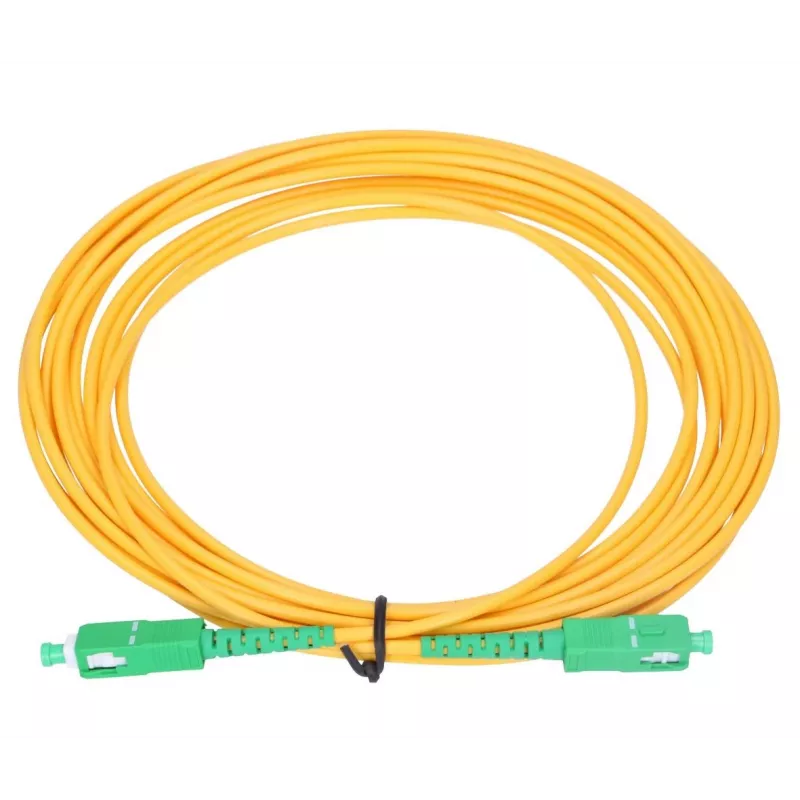 Optinis kabelis Extralink EX.18570 5 m FTTH G.657.A2 SC–SC Žalia/Geltona