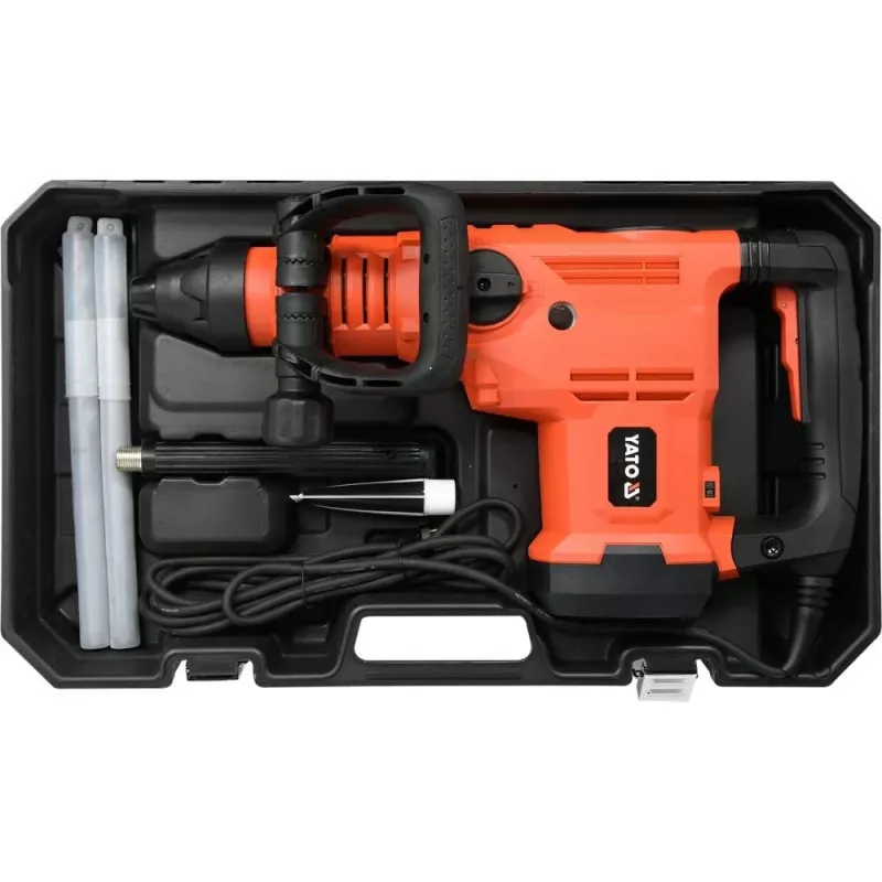Rotacinis plaktukas YATO YT-82135 1600 W SDS Max, 25 J smūgio energija, iki 52 mm gręžimo betone