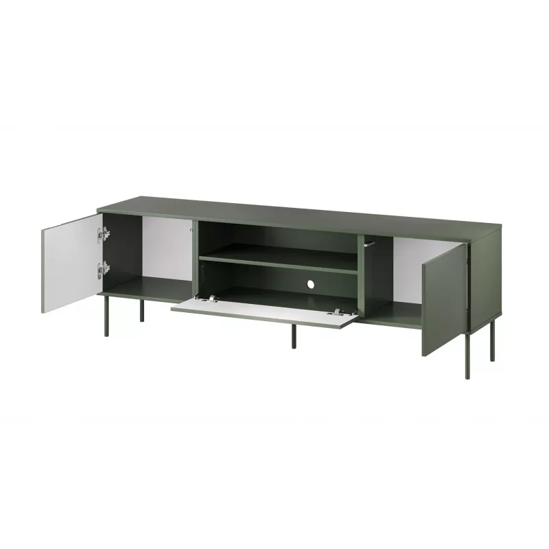 Cama EF TRESSE RTV spintelė 180x40x54.5 matinis žalias