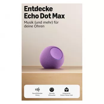 Amazon Echo Dot Max 2025 release - Ametistas - Bluetooth (B0DKLDMHYB)