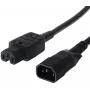 Bachmann - maitinimo ilgintuvo kabelis - IEC 60320 C14 į IEC 60320 C13 - 250 V - 10 A - 1,5 m - juodas
