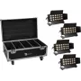 LED šviestuvas EUROLITE CLS-18 QCL RGB/WW 18×7W su transportavimo dėžute