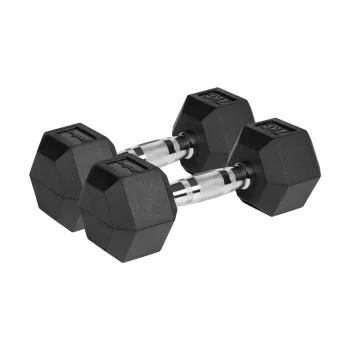 Hanteliai Rebel Active RBA-2325 gumuoti pora 2 x 7 kg