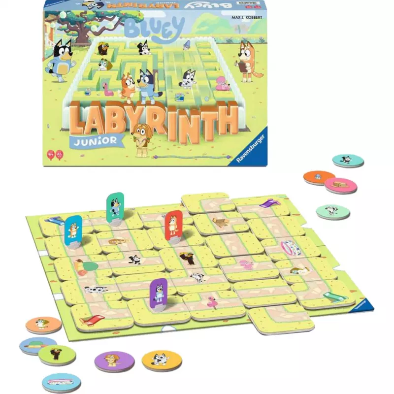 Bluey Junior Labyrinth, stalo žaidimas