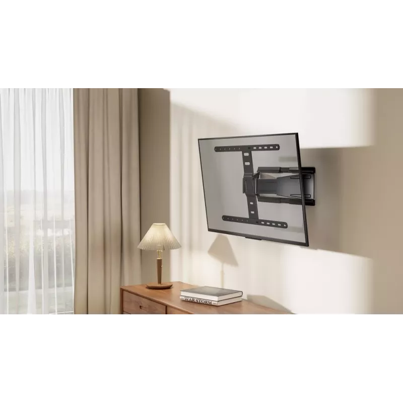 Viso judesio TV sieninis laikiklis GEMBIRD WM-90ST-02 43–90 colių ekranams, lankstus laikiklis, VESA 100x200–600x400, 50 kg talpa