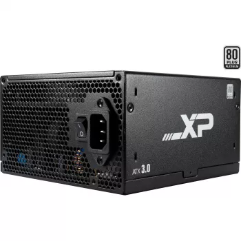 SAMA XPH-1000A, kompiuterio maitinimo blokas 1x 12 kontaktų didelės galios GPU, 3x PCIe, kabelių valdymas, 1000 vatų