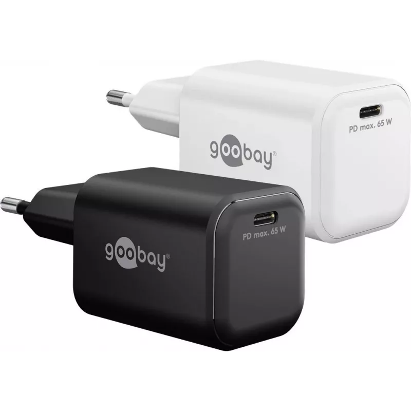 Goobay USB-C™ PD GaN greitasis įkroviklis Nano (65 W) juodas (79155)
