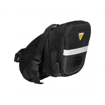 Sėdynės krepšys TOPEAK Aero Wedge Pack Medium — kompaktiška po balneliu tvirtinama dviračio laikymo talpa