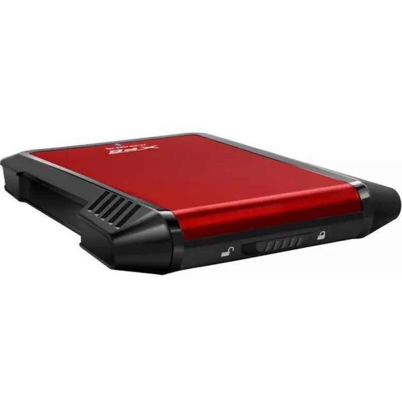 ADATA EX500 HDD/SSD korpusas juoda, raudona 2,5 colio
