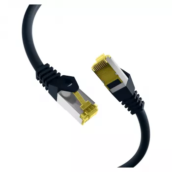 “EFB-Elektronik RJ45 komutacinis kabelis Cat.6A S/FTP LSZHCat.7 neapdorotas laidas juodas 0,15 m Gamintojas: EFB Elektronik (MK7001.0,15B)”