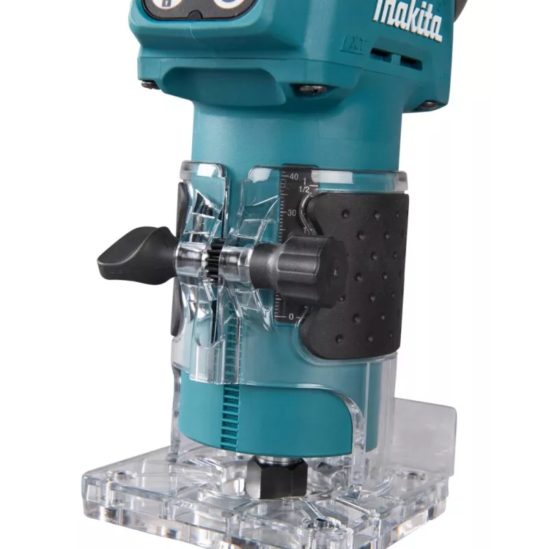 DRT52Z Makita 18V LXT akumuliatorinis belaidis 1/4 colio frezavimo įrankis - tik įrenginys