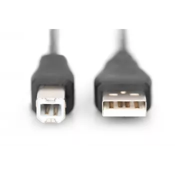 Assmann USB jungties kabelis, A - B tipo, M/M, 1,0 m, USB 2.0, UL, juodas (AK-300102-010-S)