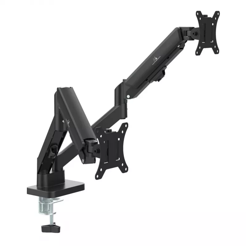 Maclean 2 monitor mount, gas spring, 17-32, 2-10kg, Juoda, MC-134