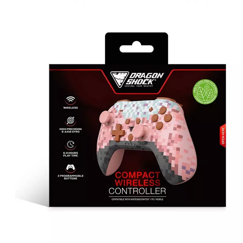 Dragonshock Controller Poptop belaidžiai kubeliai rausvas jungiklis